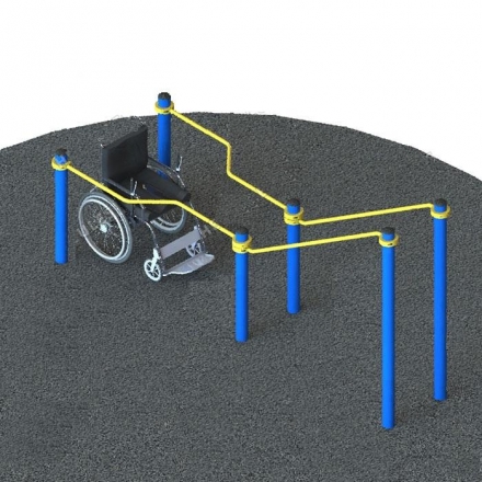 Брусья в подъем для инвалидов в кресло-колясках W-8.03 , фото 3