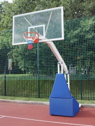 Стойка баскетбольная мобильная складная, игровая, вынос 2,25 м., фото 1