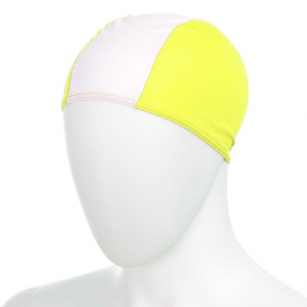 Шапочка для плавания детская &quot;FASHY Polyester Cap&quot;, бело-желтый, фото 1