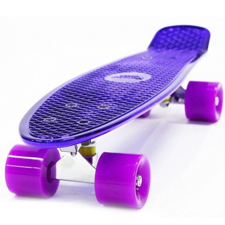 Пластиковый скейтборд-круизер Hubster Cruiser 22&quot; Metallic Purple, фото 1
