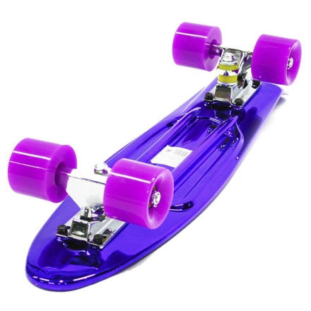 Пластиковый скейтборд-круизер Hubster Cruiser 22&quot; Metallic Purple, фото 2