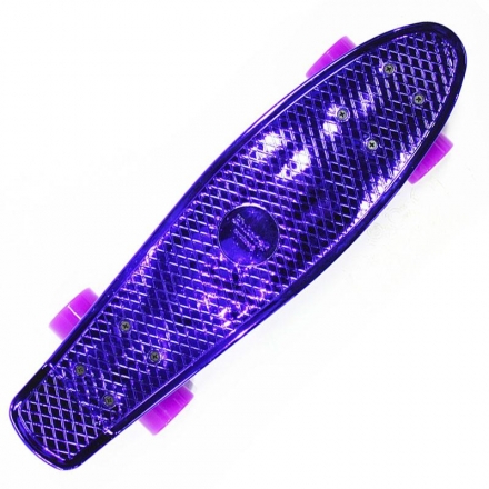 Пластиковый скейтборд-круизер Hubster Cruiser 22&quot; Metallic Purple, фото 3