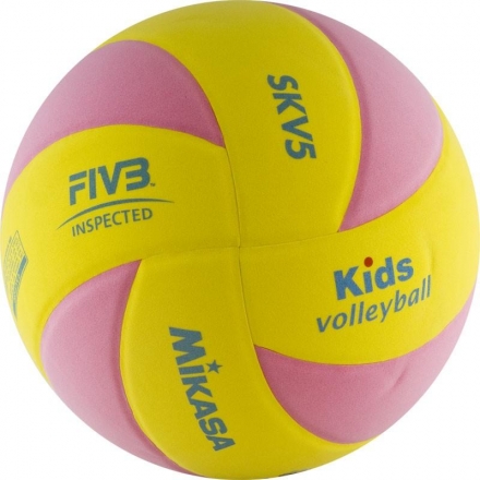 Мяч волейбольный тренировочный &quot;MIKASA SKV5-YP&quot;, р. 5, для любителей, фото 1