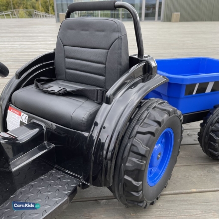 Электромобиль трактор c прицепом Harley Bella HL389-TRAILER синий, фото 7