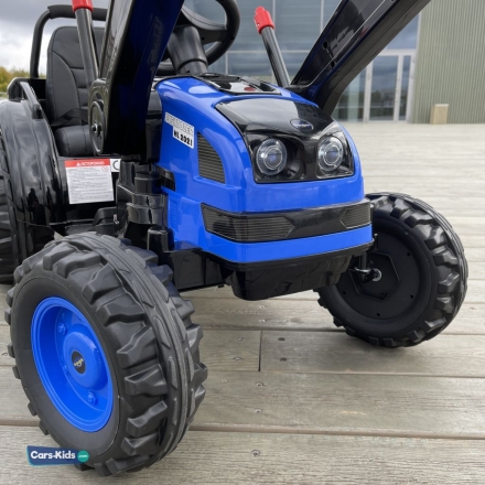 Электромобиль трактор c прицепом Harley Bella HL389-TRAILER синий, фото 8