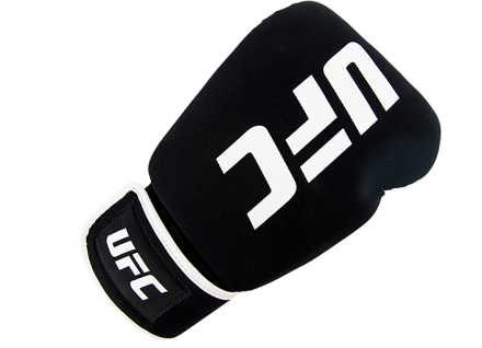 (UFC Перчатки для бокса и ММА черные/белые - REG), фото 1