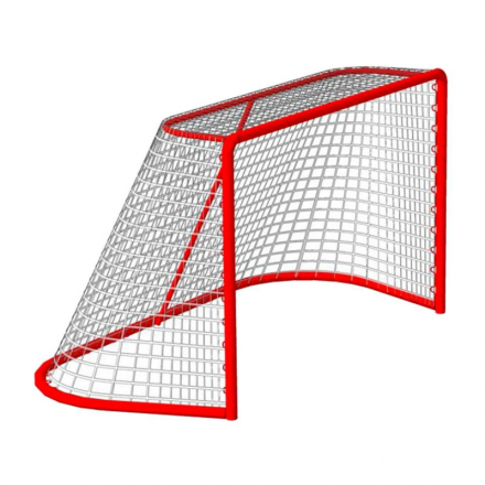 Сетка хоккей Д-2,6мм, яч. 40x40, цвет белый. Для ворот  1.25x1.85x1.30м. С повышенной светостабилиз, фото 1