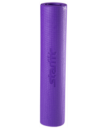 Коврик для йоги FM-102, PVC, 173x61x0,4 см, с рисунком, фиолетовый, фото 2