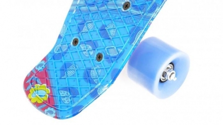 Скейт пластиковый 22х6&quot;-18, синий, фото 3