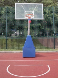 Стойка для баскетбола мобильная складная, игровая, вынос 3,25 м., фото 1