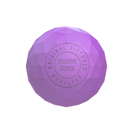 Набор из двух массажных мячей с кистевым эспандером пурпурный, фото 5