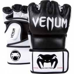 Перчатки ММА Venum Undisputed Gloves - Nappa Leather Black, фото 1