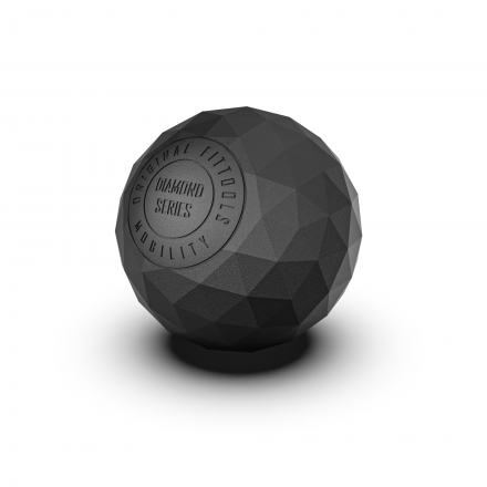 Набор из двух массажных мячей с кистевым эспандером черный, фото 4