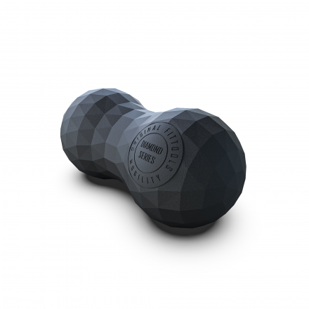 Набор из двух массажных мячей с кистевым эспандером черный, фото 9