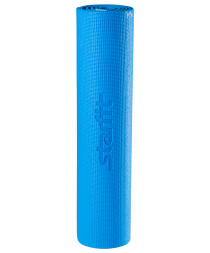 Коврик для йоги FM-102, PVC, 173x61x0,3 см, с рисунком, синий, фото 2