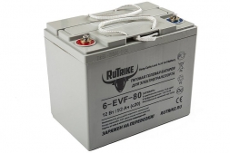 Тяговый гелевый аккумулятор RuTrike 6-EVF-80 (12V80A/H C3), фото 1