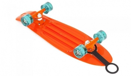 Скейт пластиковый (27X8&quot;)  оранжевый, Moove&amp;Fun  PP2708-1 orange, фото 2