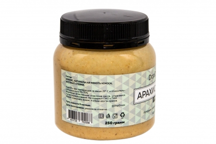 Арахисово-кокосовая паста, в пластике, 250г, фото 4