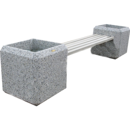 Скамейка «Барбара» бетонная, габариты(см) - 270*60*60 , вес - 480 кг, фото 1