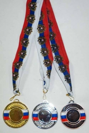 Медаль (без места) d-50мм серебро, арт. 50-02-12, фото 1