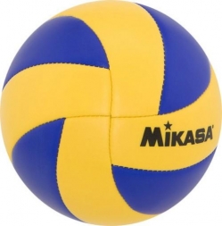 Мяч волейбольный сувенирный &quot;MIKASA&quot;, размер 1, диам. 15 см, синт. кожа ПВХ, сине-желтый. 