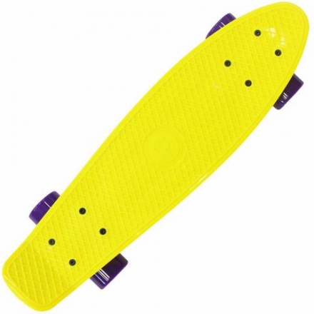 Скейтборд круизер Shark TLS-402 Yellow 27&quot; желтый пластиковый , фото 1