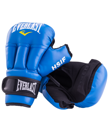 Перчатки для рукопашного боя HSIF RF3210, 10oz, к/з, синий, фото 1