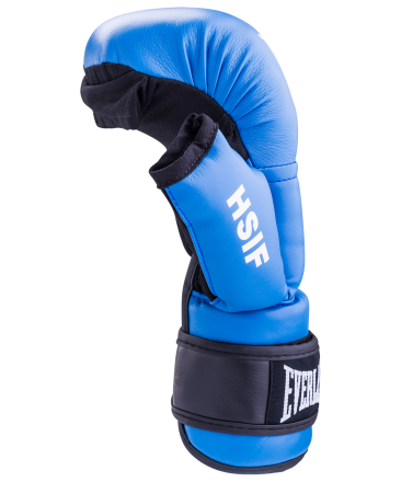 Перчатки для рукопашного боя HSIF RF3210, 10oz, к/з, синий, фото 2