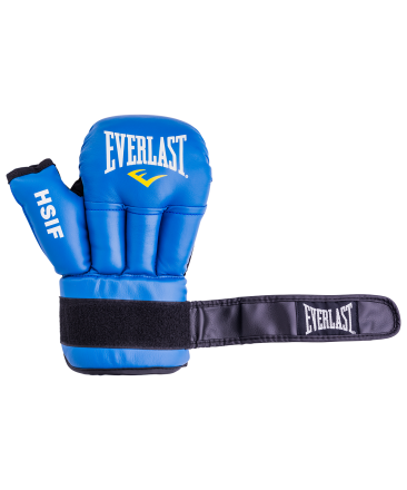 Перчатки для рукопашного боя HSIF RF3210, 10oz, к/з, синий, фото 5