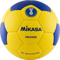 Мяч гандбольный &quot;MIKASA&quot;, синт. кожа, размер 3, желто-синий