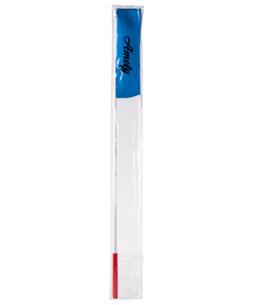 Лента для художественной гимнастики RGR-201 4м, с палочкой 46 см, голубой, фото 4