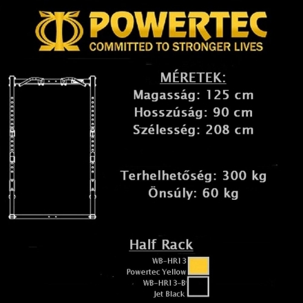 Стойка силовая Half Rack Powertec WB-HR14, фото 4