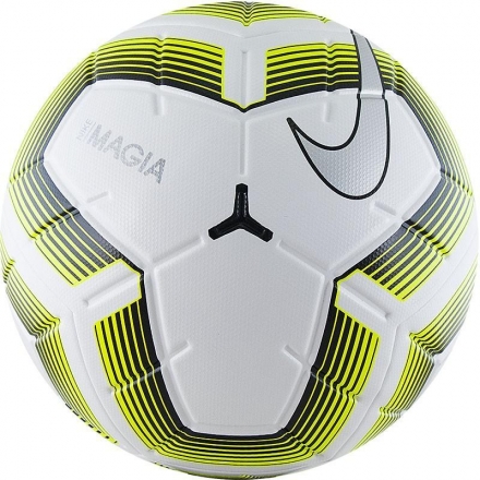 Мяч футбольный профессиональный &quot;NIKE Magia II&quot;,р.5, FIFA Quality Pro (FIFA Appr), бело-черно-салатовый, фото 1