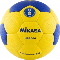 Мяч гандбольный &quot;MIKASA&quot;, синт.кожа, размер 2, одобрен IHF, желто-синий