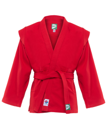 Куртка для самбо JS-303, красная, р.3/160, фото 1