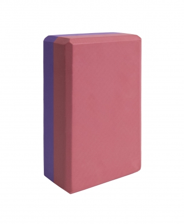 Блок для йоги бордовый-фиолетовый, фото 3