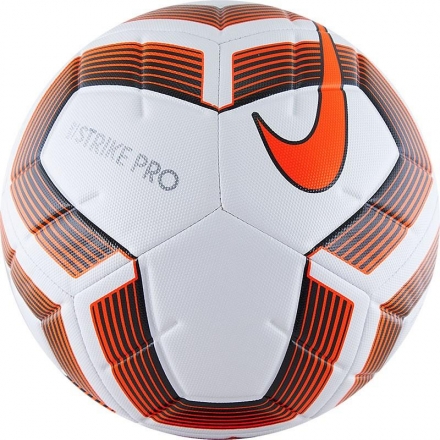 Мяч футбольный любительский &quot;NIKE Strike Pro Team&quot;, р.5, FIFA Quality, бело-черно-оранжевый, фото 1