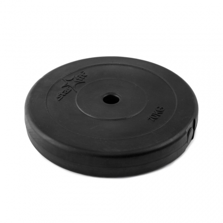 Диск пластиковый BB-203 10 кг, d=26 мм, черный, фото 1