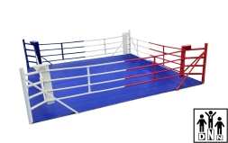 Ринг боксёрский на упорах 6х6м (боевая зона 5х5м, монтажная площадка 6х6м) DNN, фото 1