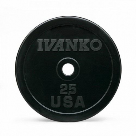 Бампированный обрезиненный диск IVANKO OBP-2,5KG (2,5 кг), фото 1