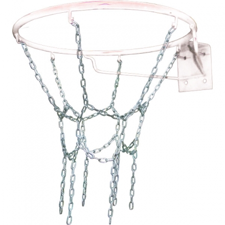 Антивандальная сетка - цепь для баскетбольного кольца No-7, на  6 мест, фото 1