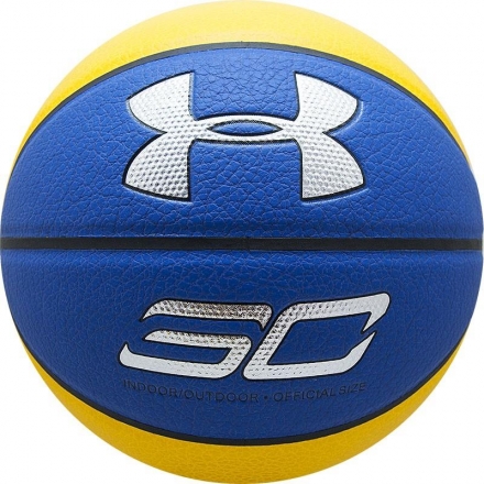 Мяч баскетбольный &quot;Under Armour Curry Composite&quot; р.7, желто-сине-серебристый, фото 1