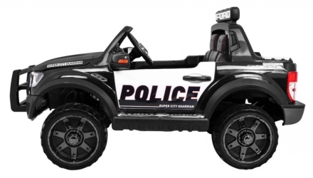 Детский электромобиль Ford Ranger Raptor Police с мигалками - DK-F150RP-BLACK-PAINT, фото 6