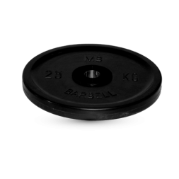 Диск BARBELL Евро-классик обрезиненный черный, 25 кг.