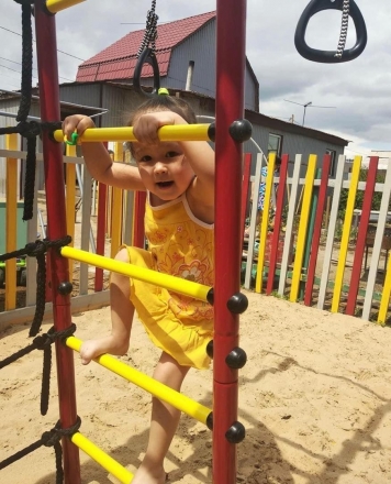 Детский спортивный комплекс для дачи ROMANA Богатырь (пластиковые качели)  , фото 8