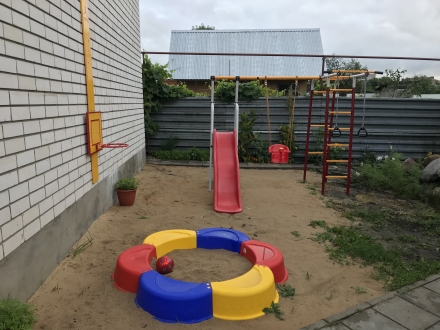 Детский спортивный комплекс для дачи ROMANA Богатырь (пластиковые качели)  , фото 10