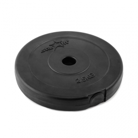 Диск пластиковый BB-203 2,5 кг, d=26 мм, черный, фото 1