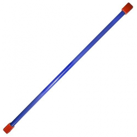Палка гимнастическая (бодибар), арт.MR-B05, вес 5кг, дл. 120 см,  стальная труба, синий, фото 1