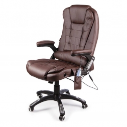 Офисное массажное кресло Calviano Veroni 53 (коричневое), фото 1