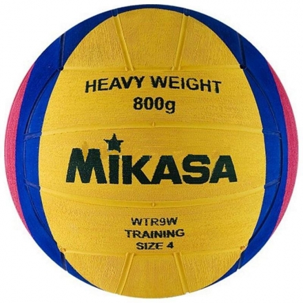 Мяч для водного поло тренировочный &quot;MIKASA&quot; резина, размер женский (длина окр. 65-67 см), фото 1